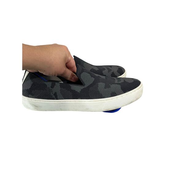 Rothys Slip-On Sneakers Women’s 6.5 Gray Camo Washable Eco Shoes - Picture 3 of 11